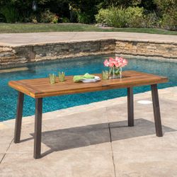Outdoor Wood Dining Table