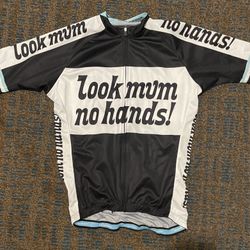 Look Mum No Hands Black & White Men’s Jersey