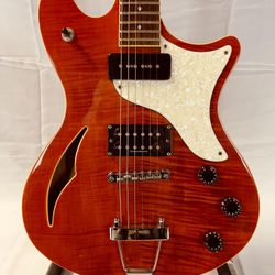 Schecter Guitar TSH-1 Hollow Body Electric Guitar Amber