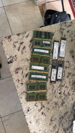Selling ram sticks and M.2 SSD’s for laptops