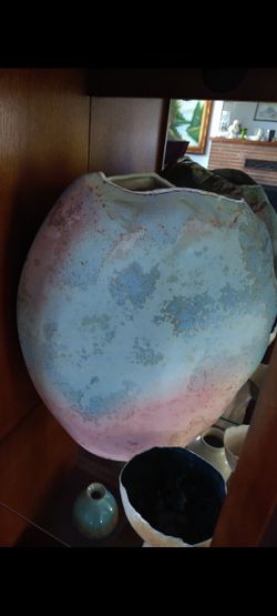 Tony Evans   Raku  Vase