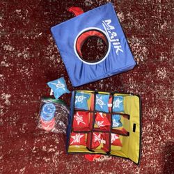 Majik Tic Tac Toss, Bean Bag Toss, Washer Toss Set with Fabric Case