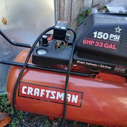 Craftsman 150 PSI 6HP 33GAL COMPRESSOR USED SOME
