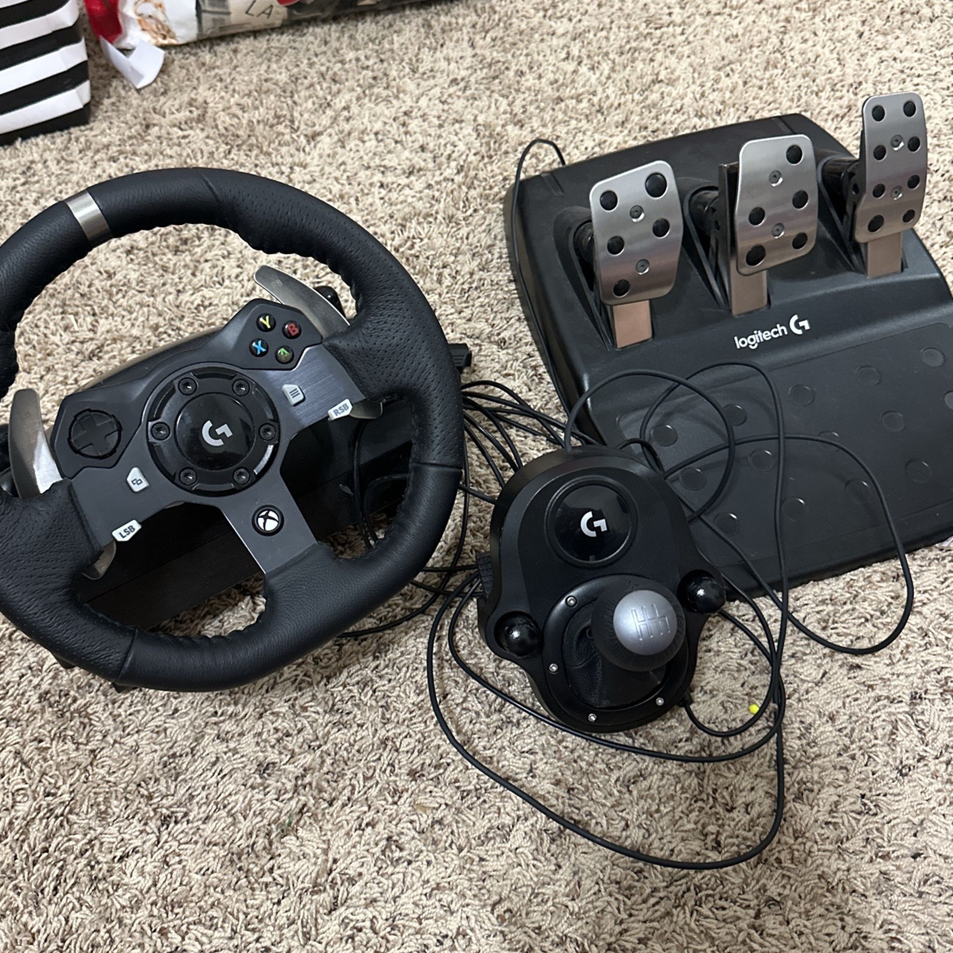 Logitech Gaming Wheel, Pedals And Shifter