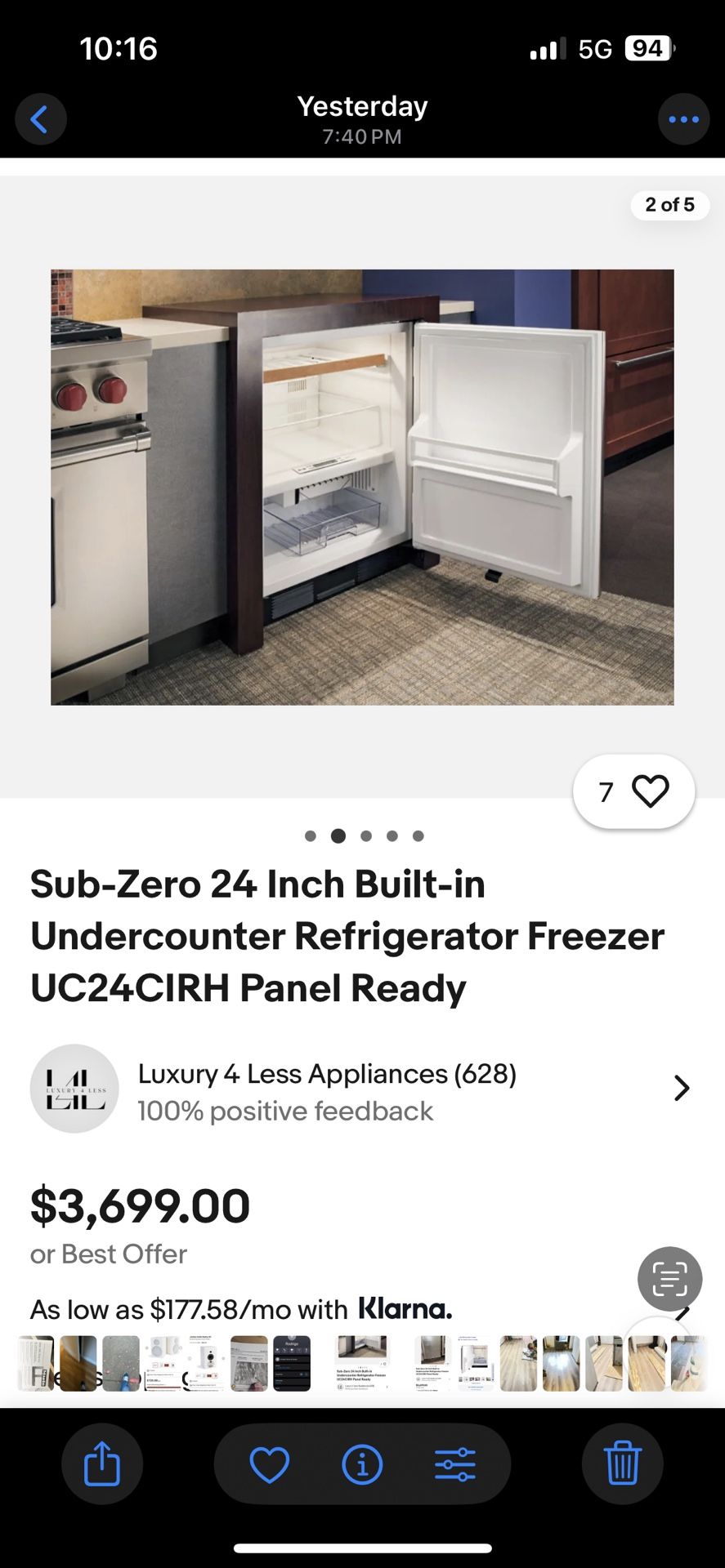 Sub-zero 24 Inch