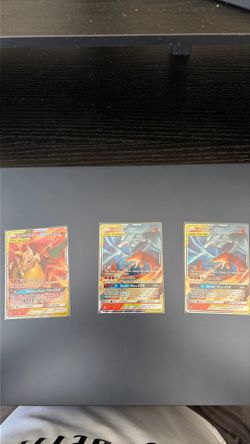 Pikachu and charizard tagteam cards