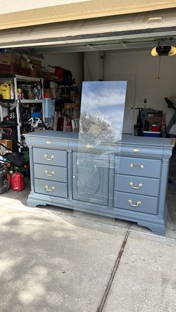 Dresser with Glass Top
