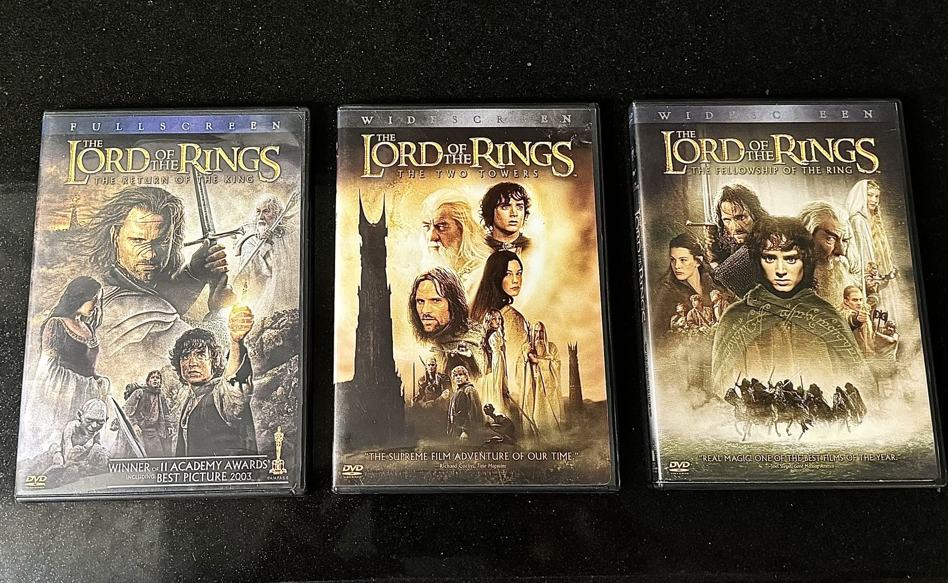 🌋📀 Lord of the Rings Trilogy 3 DVD Movies Set, Special Edition (brand new)
