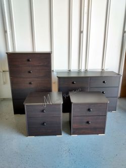 Brown Mocha Bedroom Dresser Set!
