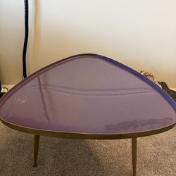 Purple and Gold End Table