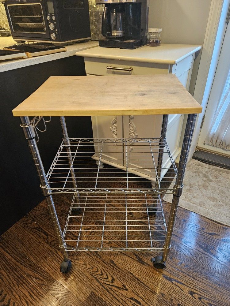 3 Tier Wheeled Kitchen Cart