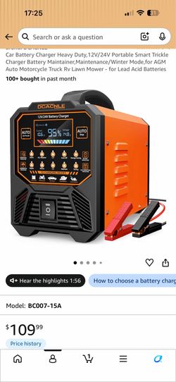 12V battery charger maintainer