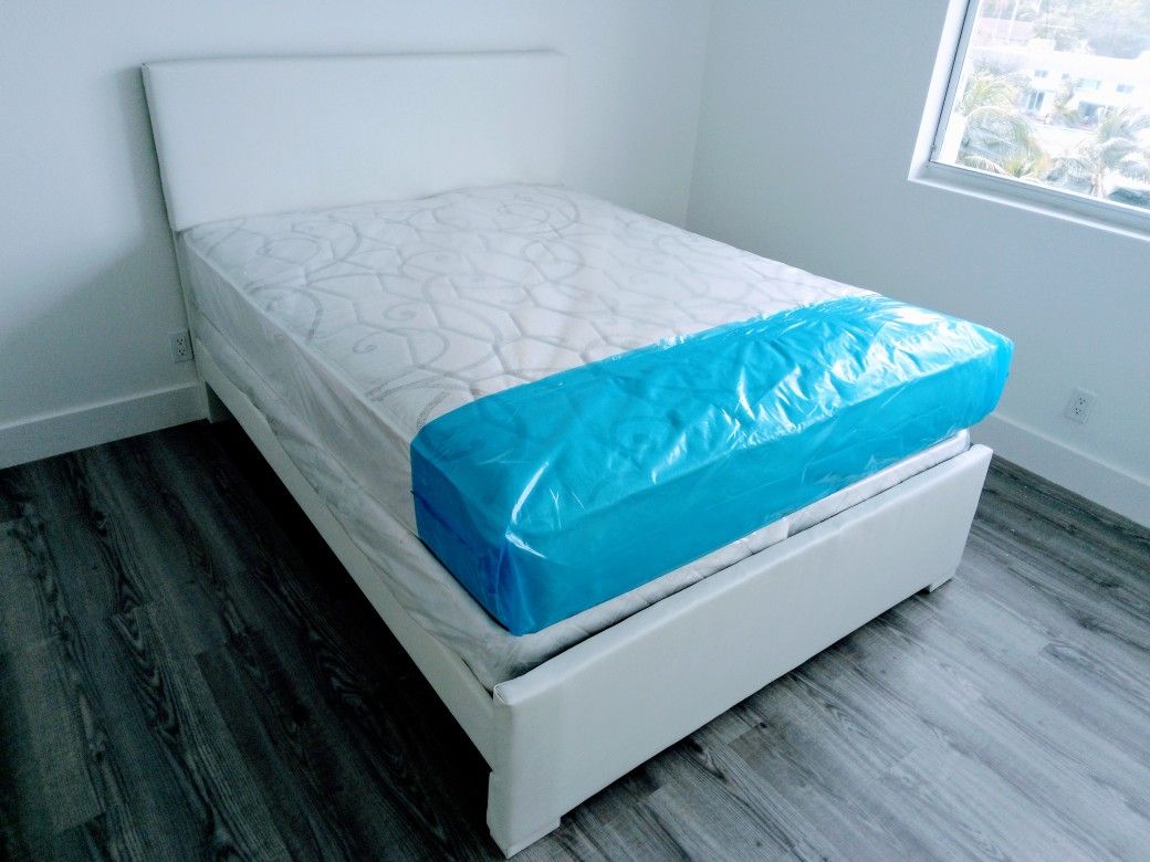$399 Queen Bed Frame With Mattress And Boxspring Brand New Free Delivery