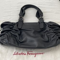 Ferragamo Black Shoulder Bag $250