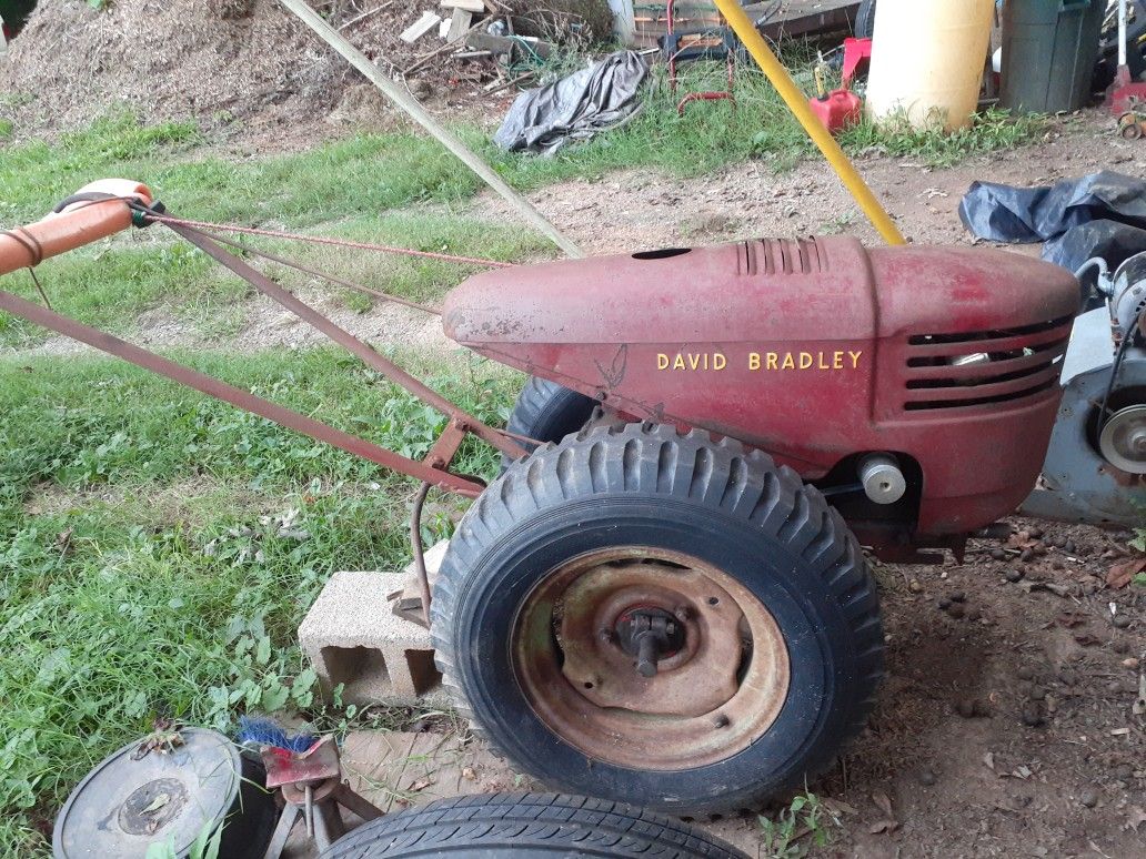 1940s 50s And A 1958 Super 575 David Bradley Twowheel Tractor Two Are