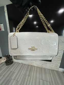 White coach bag