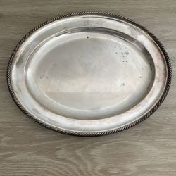 Antique British Silver Tray