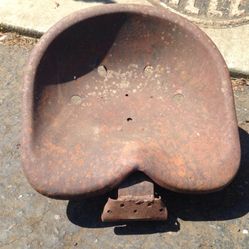 Old tractor seat