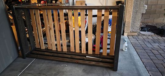 Twin top bunk bed with stairs