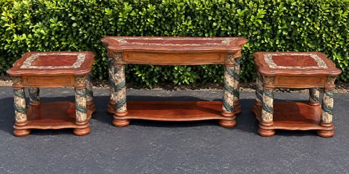 Michael Amini Villa Valencia 3-Pc Table Set - LIKE NEW W/ TAGS
