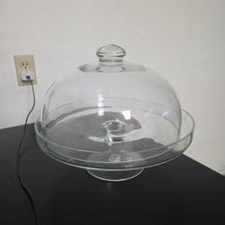Glass Cake Plate With Cover