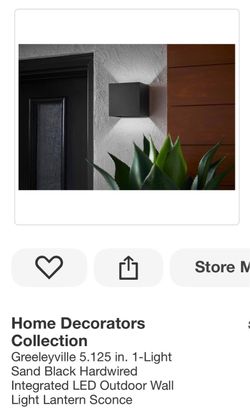 Home Decorators Collection Greeleyville Wall Light Lantern Sconce