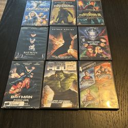 Superhero DVDs bundle of 9 