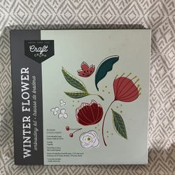 NEW Winter Flowers Embroidery Kit