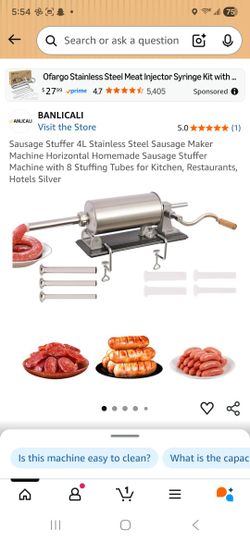 Brand New Sausage Stuffer Machine!