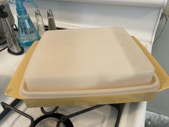 Tupperware lidded deviled egg