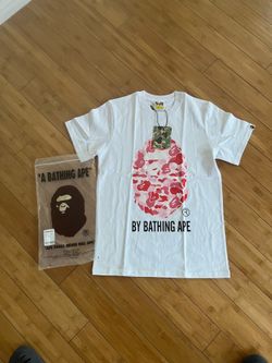 White Pink Bape Shirt