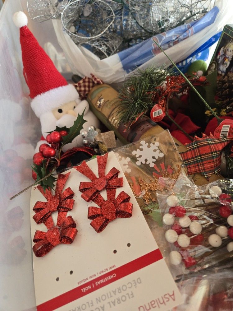 Christmas Lights and Craft Supplies