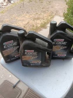 Castrol edge sae 5W-50 Full Synthetic Motor Oil 5qt bottle - $25ea