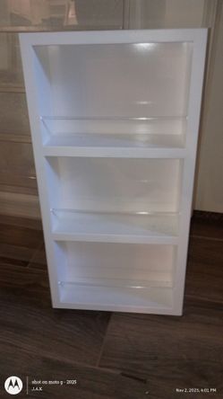 White Spice Rack /Small Shelf