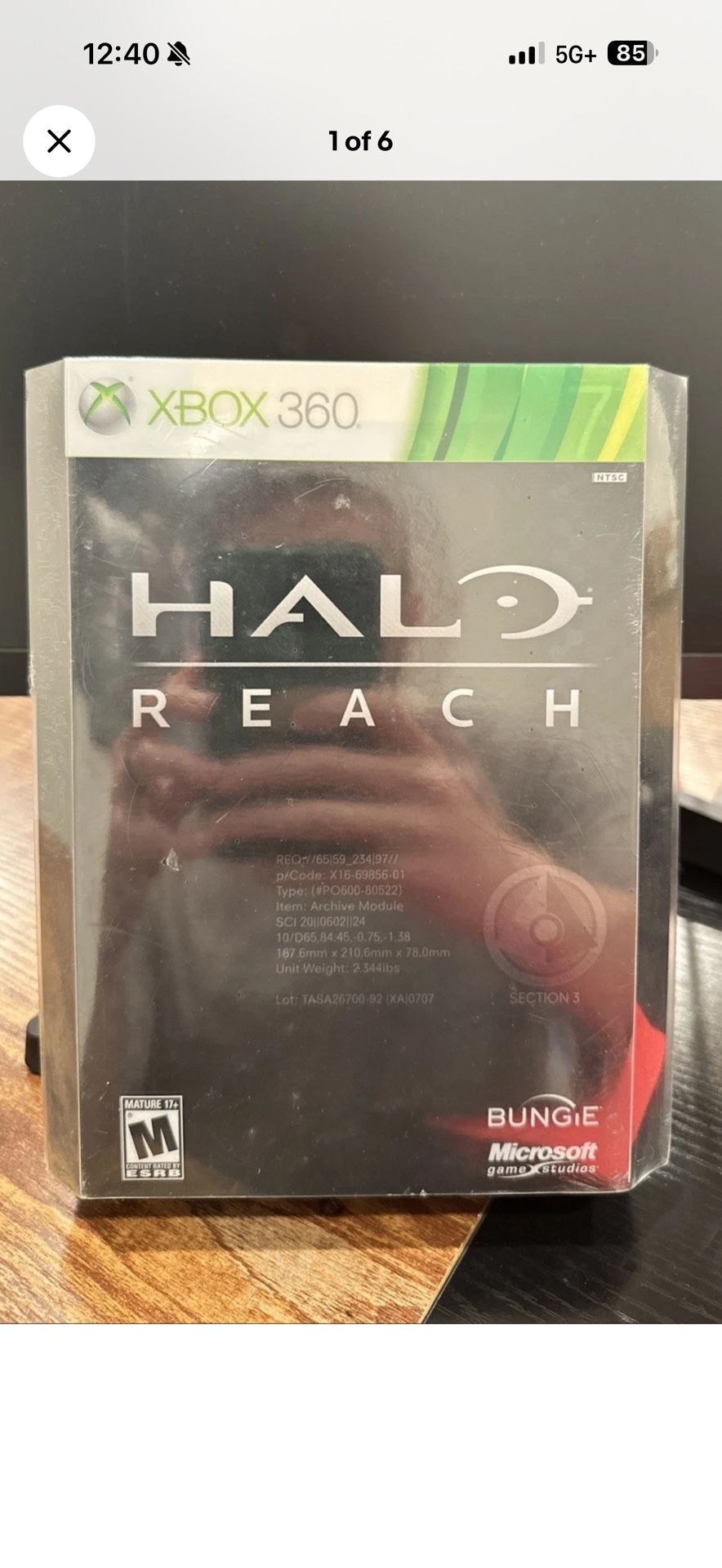 Factory Sealed Halo Reach Limited Edition