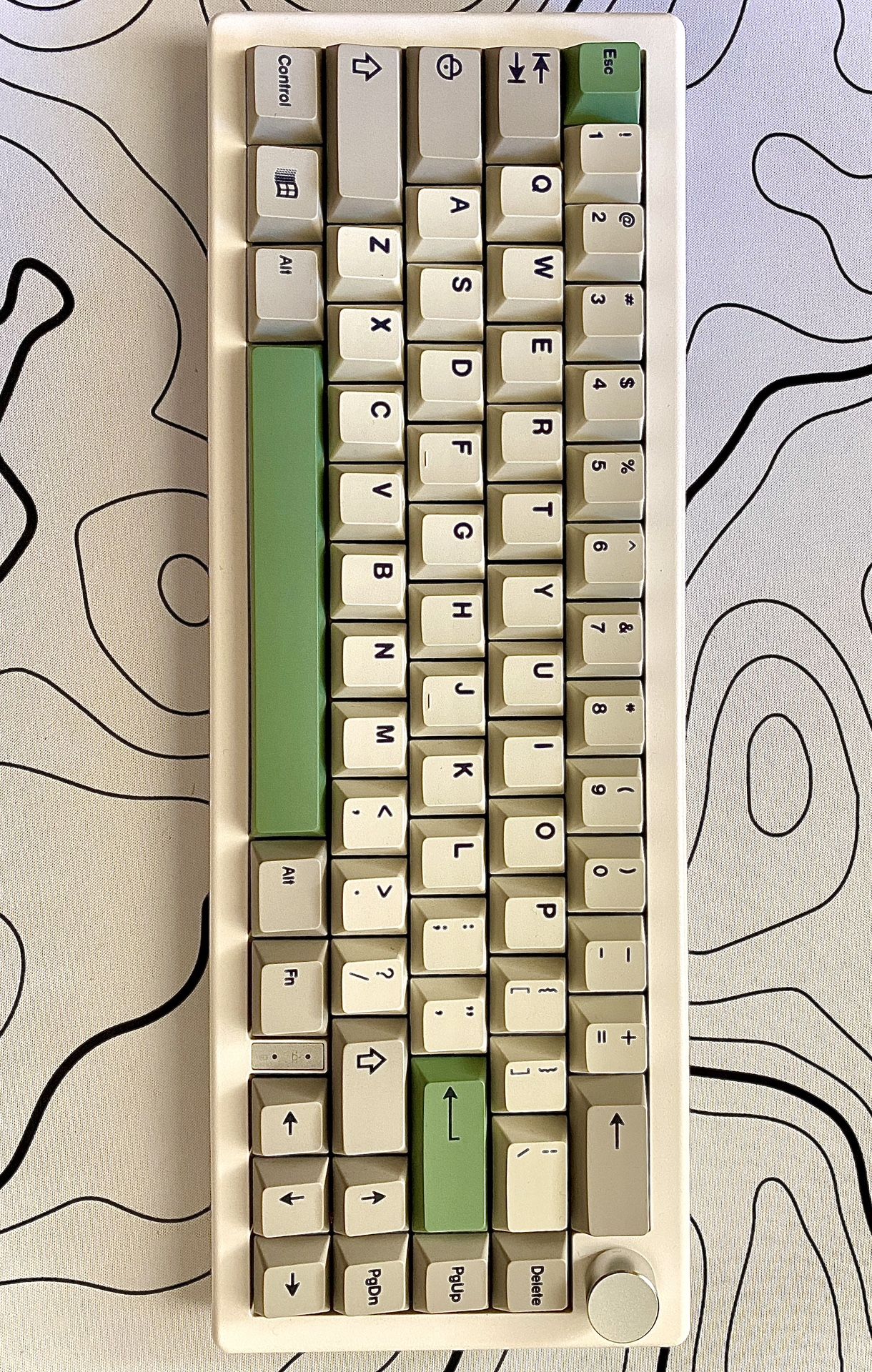 Brand New Custom Keyboard Matcha Keycaps On White GMK 67