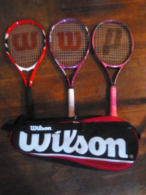 Tennis Rackets And Bag