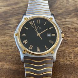 Ebel Men’s 18k Gold Bezel Two Tone Watch