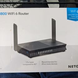 Netgear Wifi 6 AX1800 Model RAX20 Like New No Box  