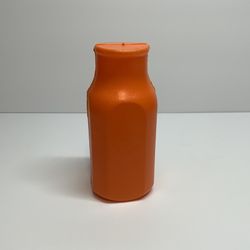 Vintage Plastic Orange Juice Bottle 5” Jug Pretend Play Food Retro Kitchen Toy