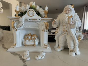 Santa Claus Figurine, Christmas Decoration, Winter Decor