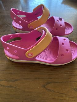 Pink Crocs Sandals Size 2