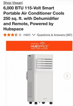 PORTABLE AIR CONDITIONER SMART WI-FI WITH 6,000 BTU