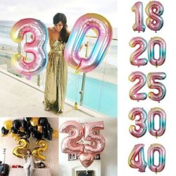 42’ foil balloons Numbers $5
