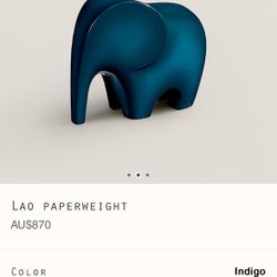 Hermès Paper Weight Elephant 