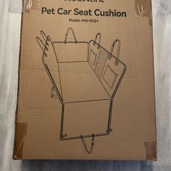 Meowant Dog Car Seat Cover for Back Seat, Waterproof Seat Cover Hammock with Safety Belt, 7 mm Hard Bottom Dog Hammock Holds 330lbs, Back Seat Extende