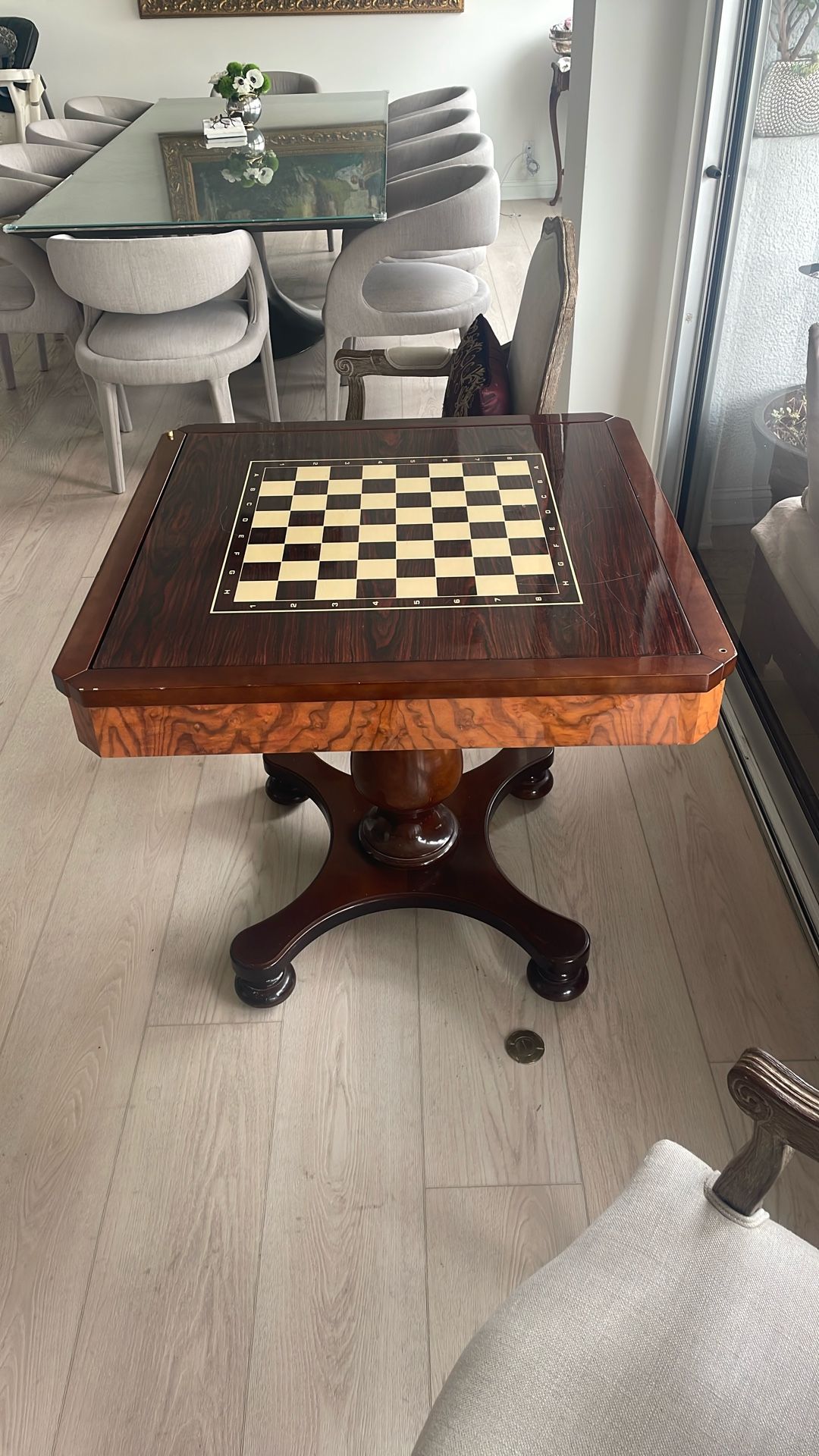 Game Table 33 Inch Square Top 31 Inch Height