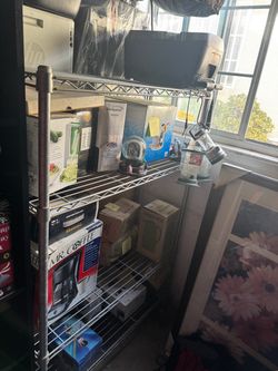 3 tiered metal shelf