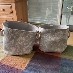 Set Of Two Nesting Storage Bins