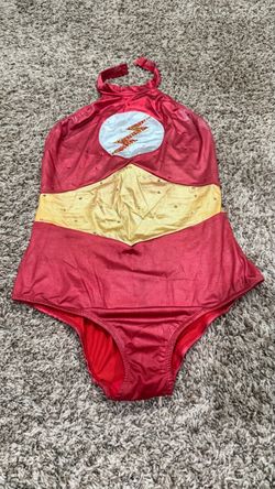 The Flash Costume Halter Bodysuit OFFERS WELCOME